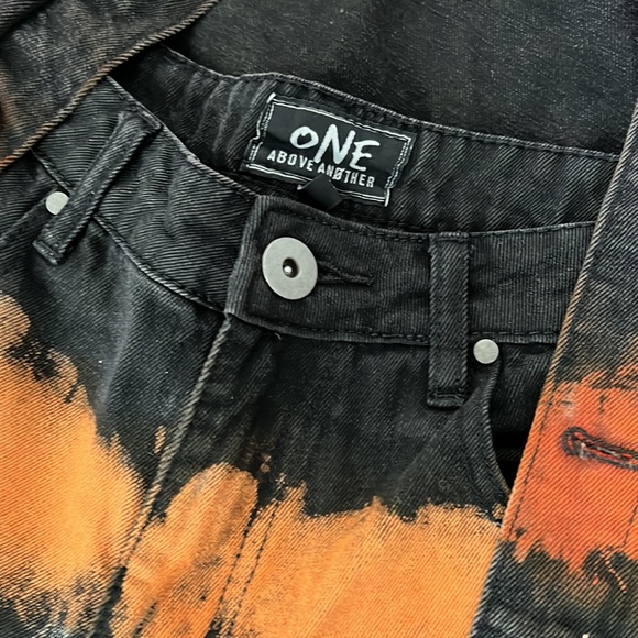 Black and Orange Denim Set - Picture 3 of 6